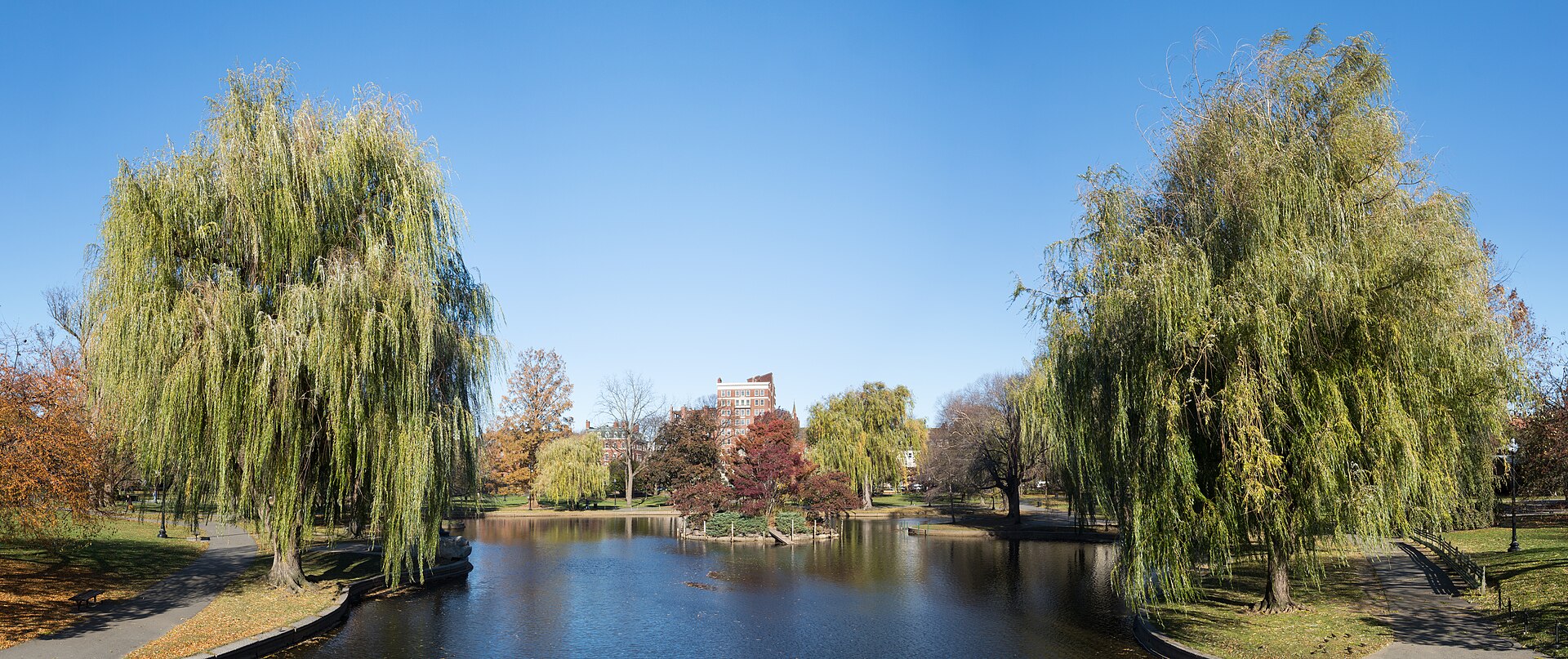Boston Public Garden in late autumn