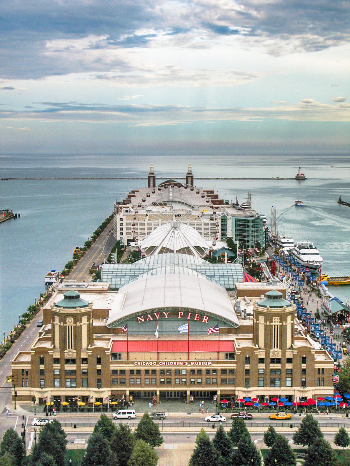 Navy Pier from the lake