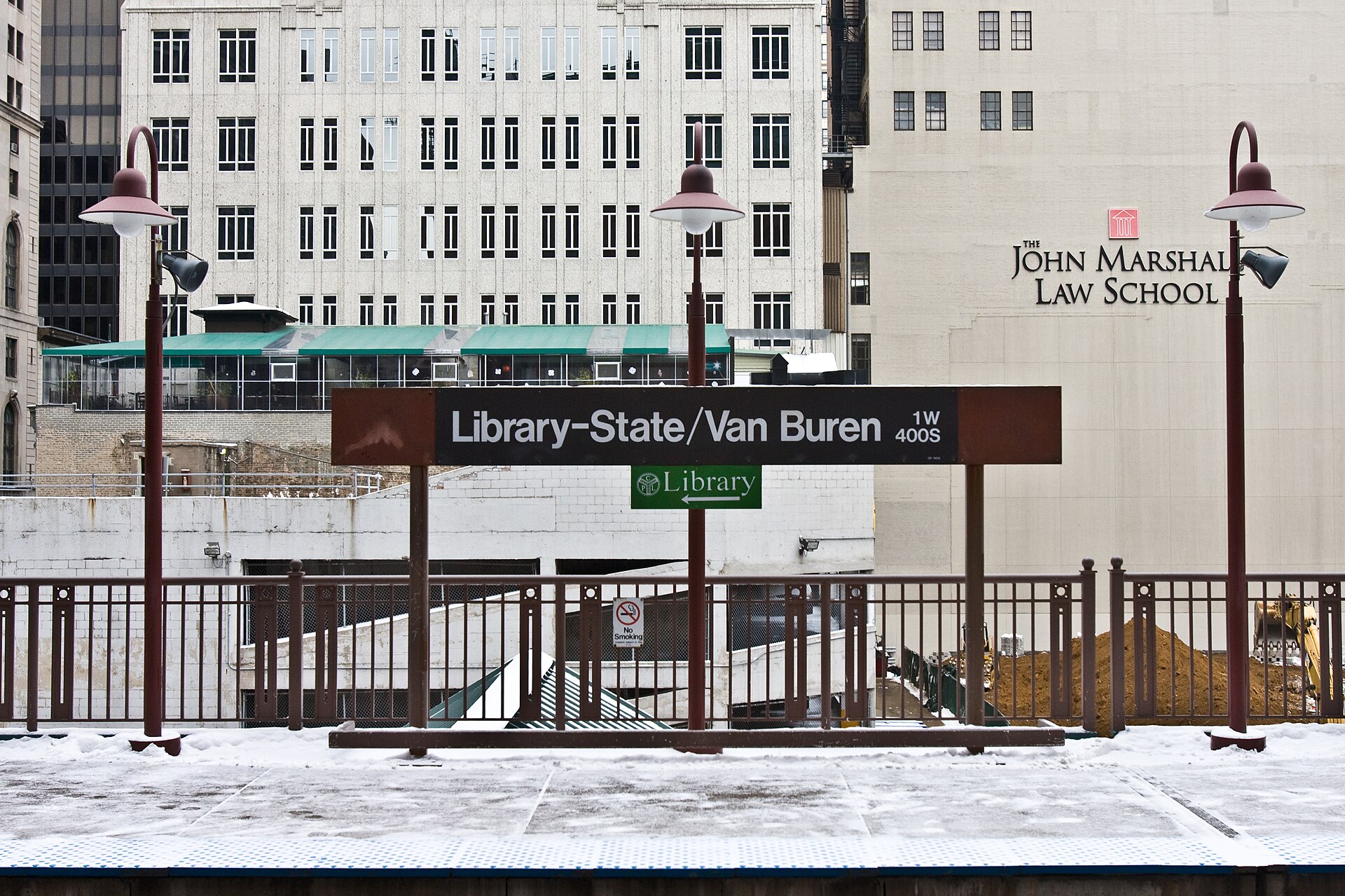 Library-State/Van Buren elevated station