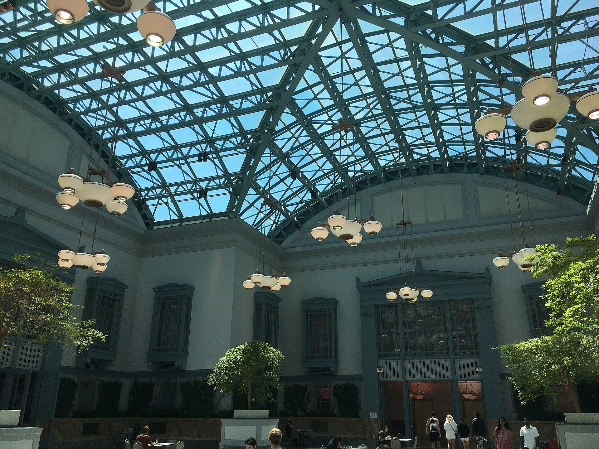 Winter Garden on the library's ninth floor