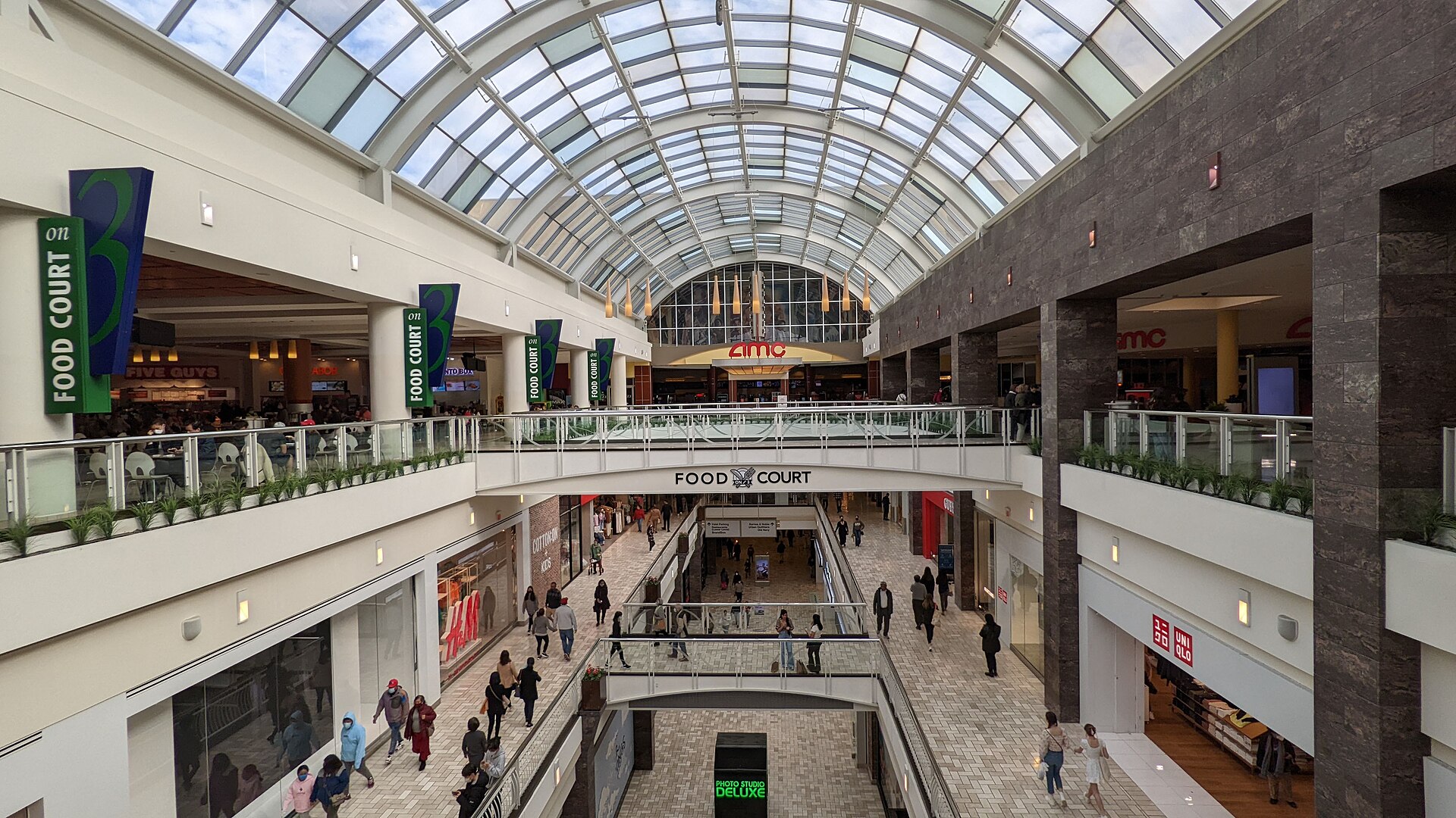 Inside Tysons Corner Center from the food court