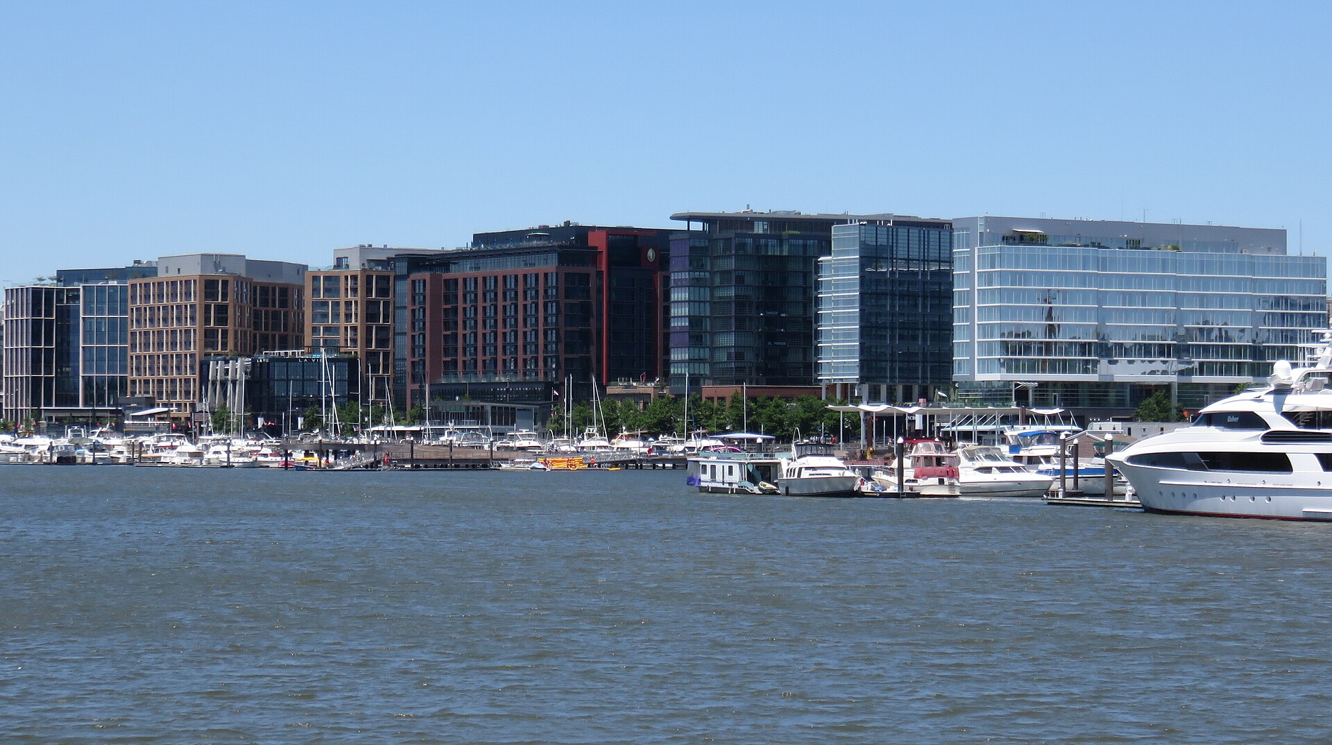 The Wharf seen across the Washington Channel