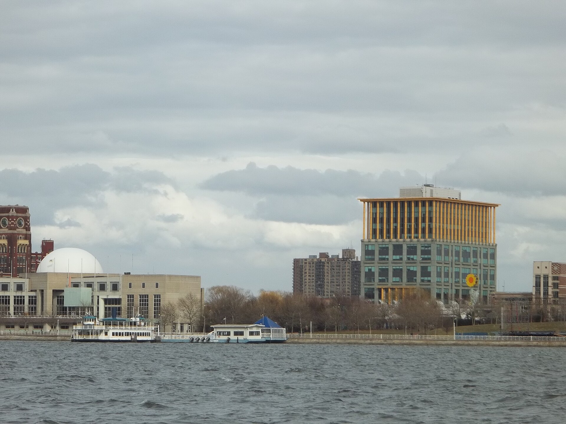 Delaware River and the Camden waterfront from Penn's Landing