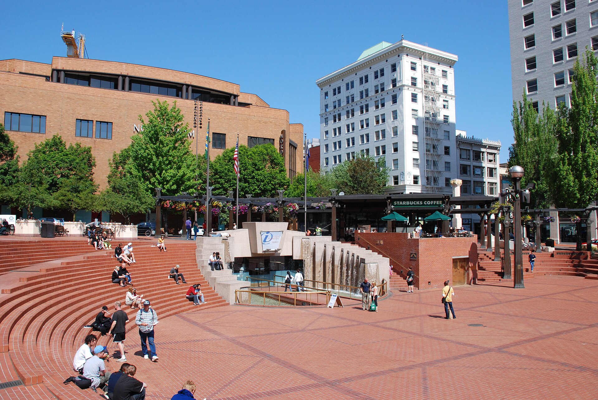 West half of Pioneer Courthouse Square