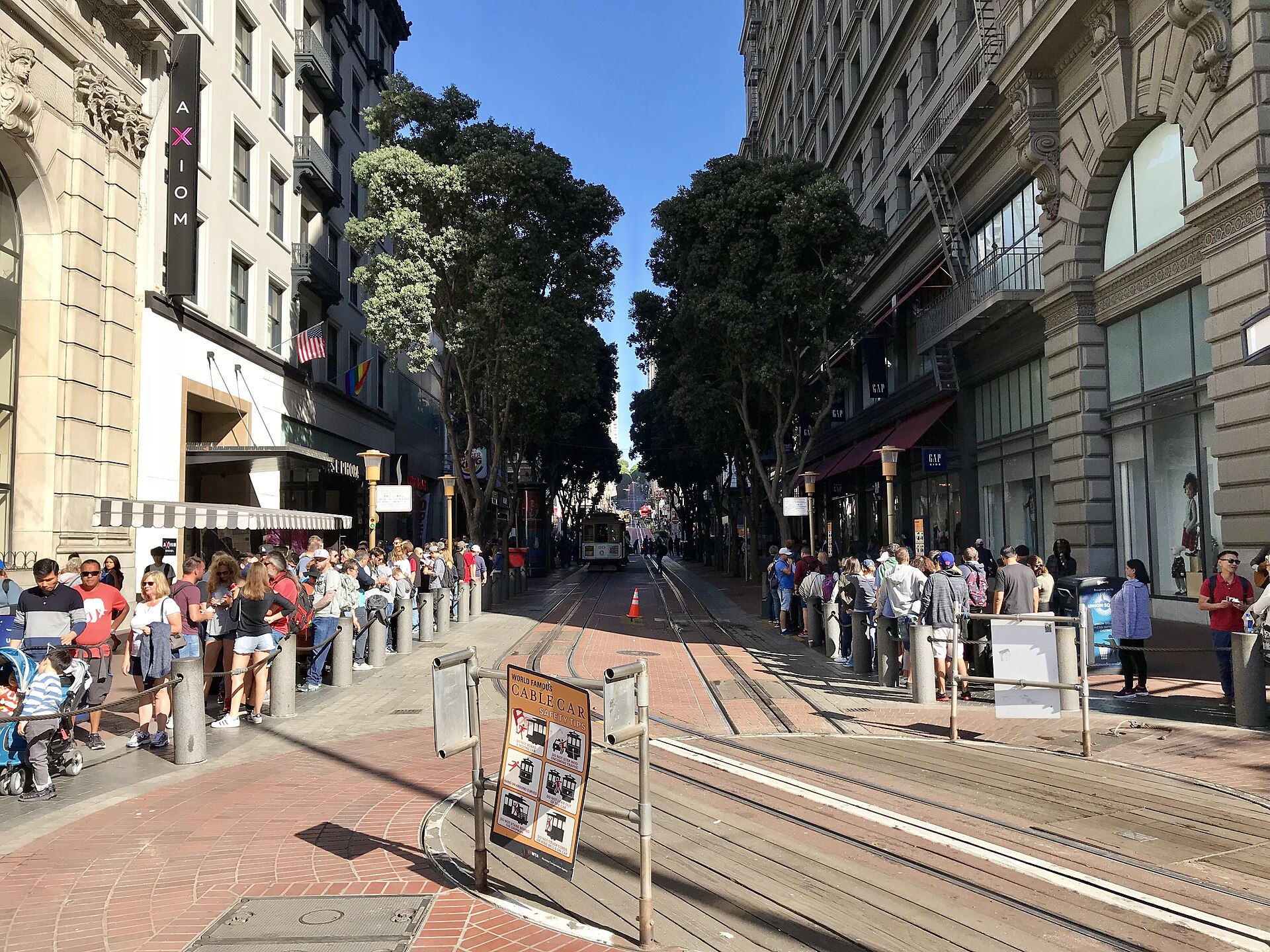Powell and Market cable car turntable