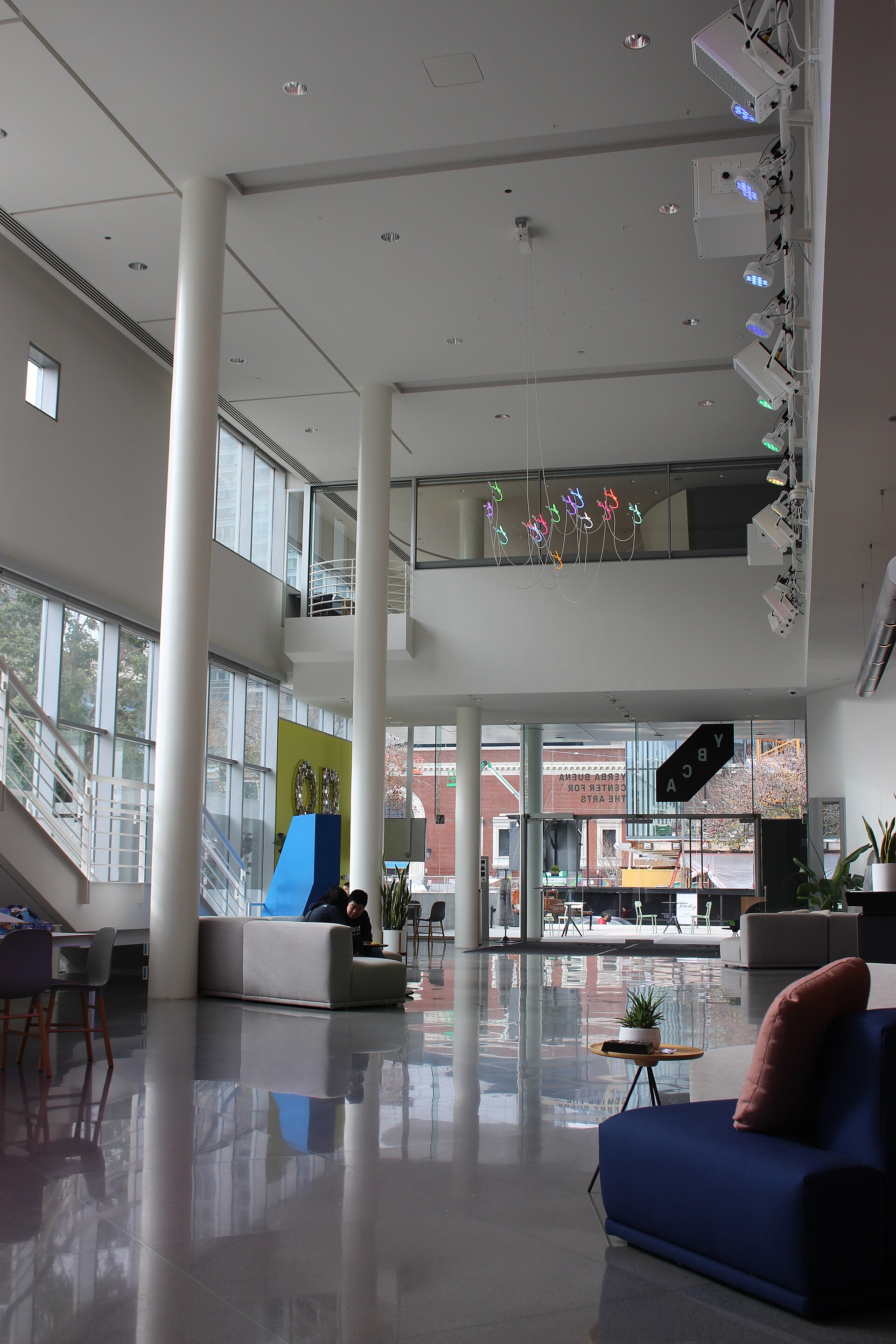 Lobby of the Yerba Buena Center for the Arts